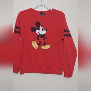 Disney Men's Red Mickey Mouse Sweater
